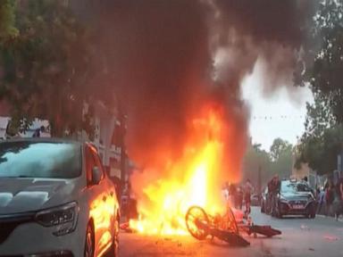 Source-feed image associated with WATCH: Hundreds arrested in violent clashes after Champions League win