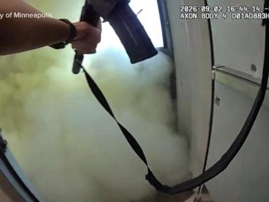 Source-feed image associated with WATCH: Newly released body camera video of Minneapolis police shootout with suspect