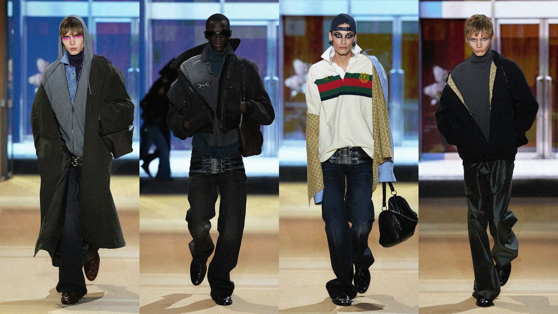 Image from linked report: At Gucci, Demna Wants You to Half-Wear a Jacket