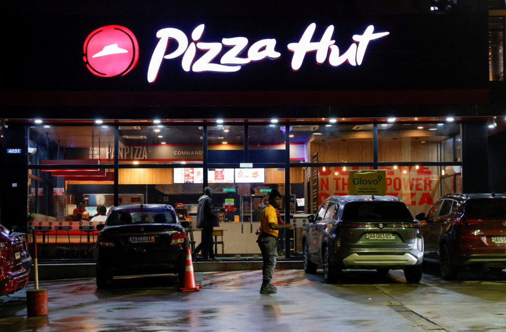 Source-feed image associated with Pizza Hut, struggling with delivery competition, sold for $2.7 billion