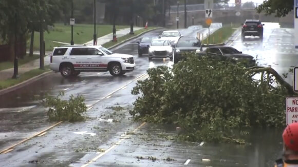 Source-feed image associated with Philadelphia Area Digs Out From Damage Left by Microburst Storms