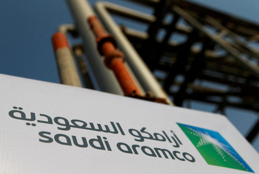 Image from linked report: Iran-backed Houthis strike Saudi oil company Aramco's headquarters, officials say