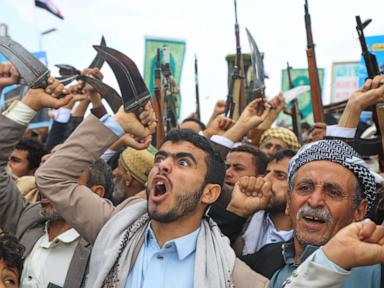 Image from linked report: Iran-backed Houthi rebels warn against joining Saudi Arabia in Yemen's growing civil war