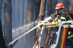 Source-feed image associated with 'It's our home, it's our forest': BBC speaks to locals fighting France wildfire