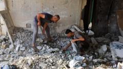 Source-feed image associated with At least 13 killed in Israeli strikes on Gaza after Hamas agree disarmament deal
