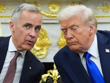 Source-feed image associated with Trump says he'll impose new 50% tariffs on Canadian cars and steel in January
