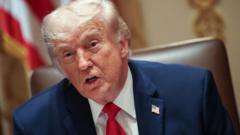 Source-feed image associated with Trump says US 'not satisfied' with Iran deal yet