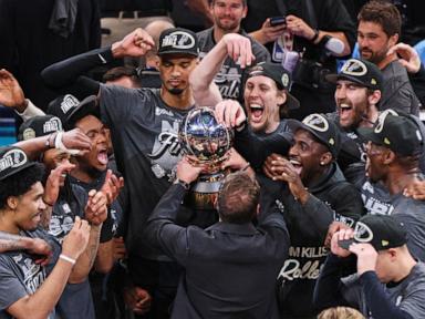 Source-feed image associated with Spurs win the West, topple Thunder 111-103 in Game 7 to head to NBA Finals