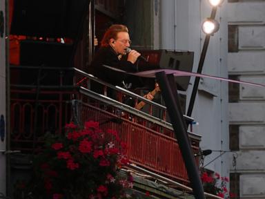 Image from linked report: U2 goes back to school to put on a show where it all began 50 years ago