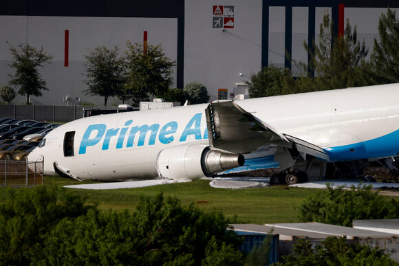 Source-feed image associated with Amazon Halts Operations With 21 Air After Fatal Miami Crash