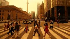 Source-feed image associated with Toronto, New York and Washington top list of most polluted cities as wildfires burn