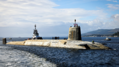 Source-feed image associated with Burnham says nuclear sub investment will protect UK and boost jobs