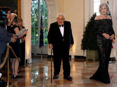 Source-feed image associated with Nancy Kissinger, wife of former Secretary of State Henry Kissinger, dies at 92