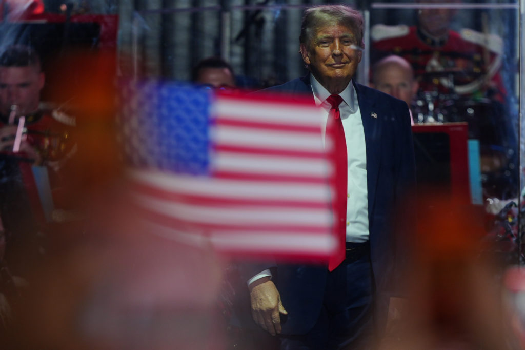 Source-feed image associated with Federal judge halts Trump's election executive order seeking to create a federal voter list
