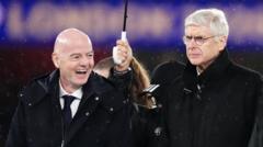 Source-feed image associated with Infantino calls executive meeting as criticism mounts