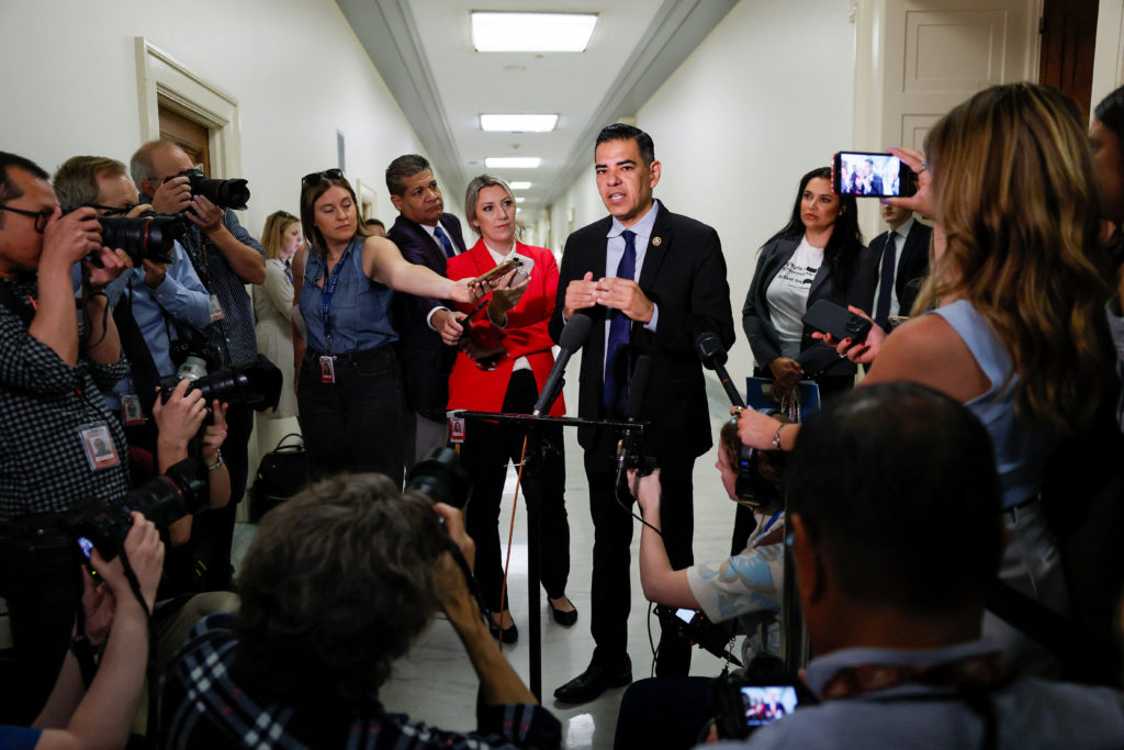 Source-feed image associated with WATCH: Bondi refused to answer any questions about Trump and Epstein files, Rep. Garcia says
