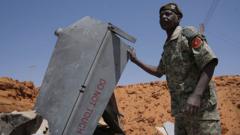 Source-feed image associated with Deadly Sudan drone strike targets funeral procession