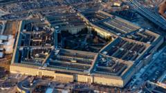 Source-feed image associated with Air testing confirms 'no hazard exists' at Pentagon after lockdown incident