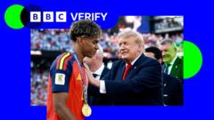 Source-feed image associated with Misleading posts about Trump at World Cup final viewed by millions