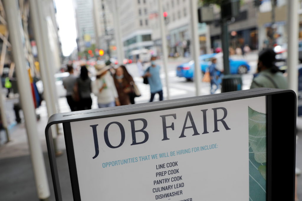 Image from linked report: U.S. unemployment claims dip to the lowest since mid-July