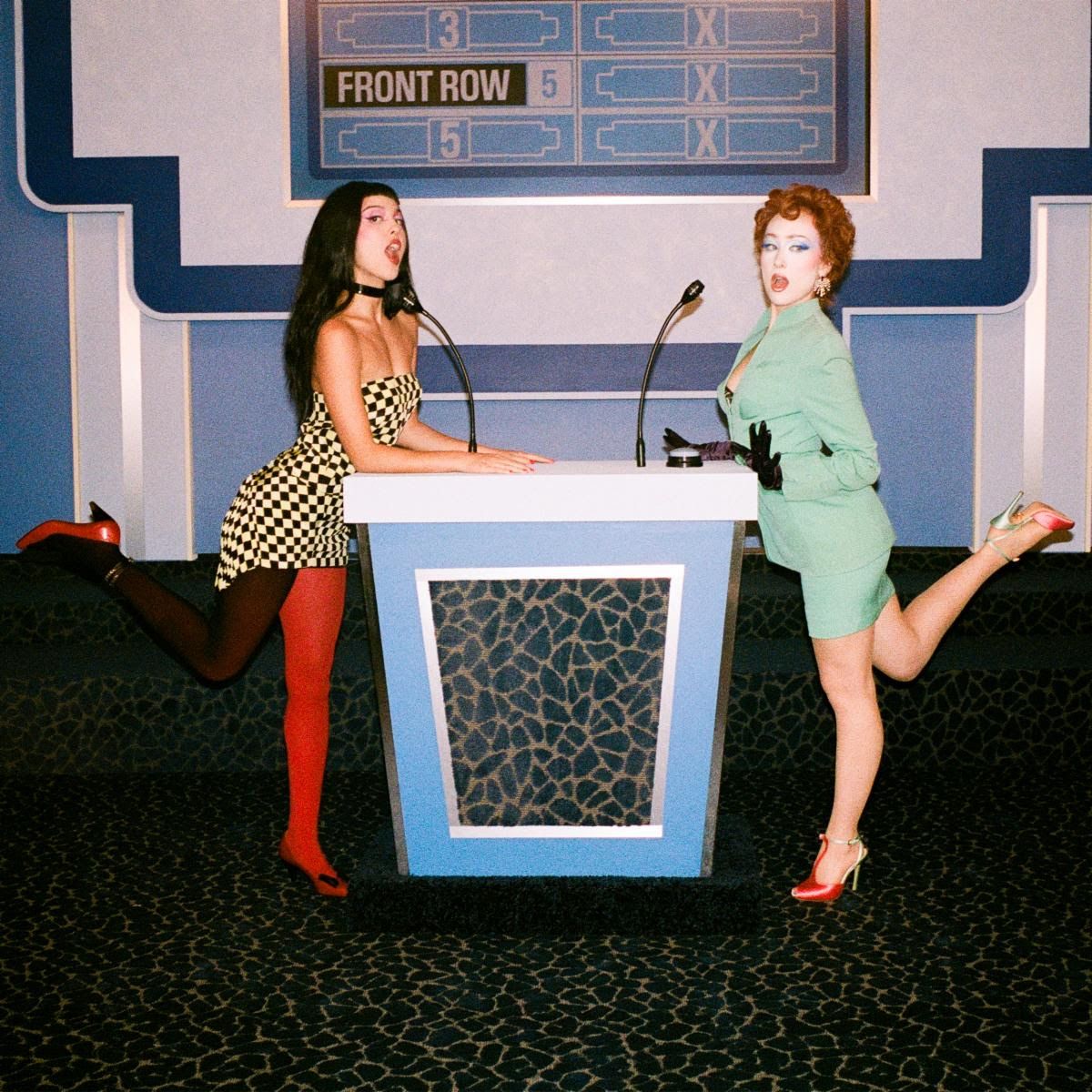 Image from linked report: Olivia Rodrigo and Chappell Roan Compete on David Byrne’s Gameshow in “Expectations” Video