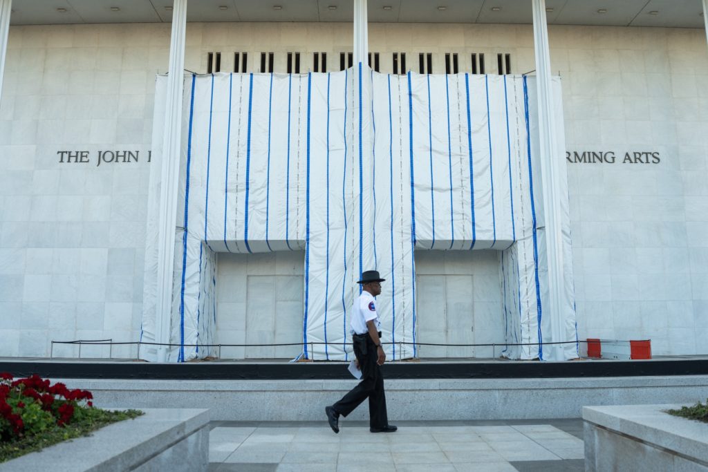 Source-feed image associated with News Wrap: Judge says Kennedy Center must provide notice before making changes to building
