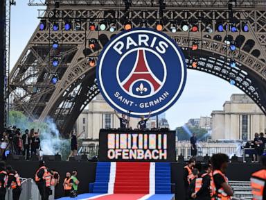 Source-feed image associated with France detains hundreds of rioters after Paris Saint-Germain wins Champions League