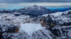 Image from linked report: The treasured 'eternal snow' on this tropical island is about to disappear forever