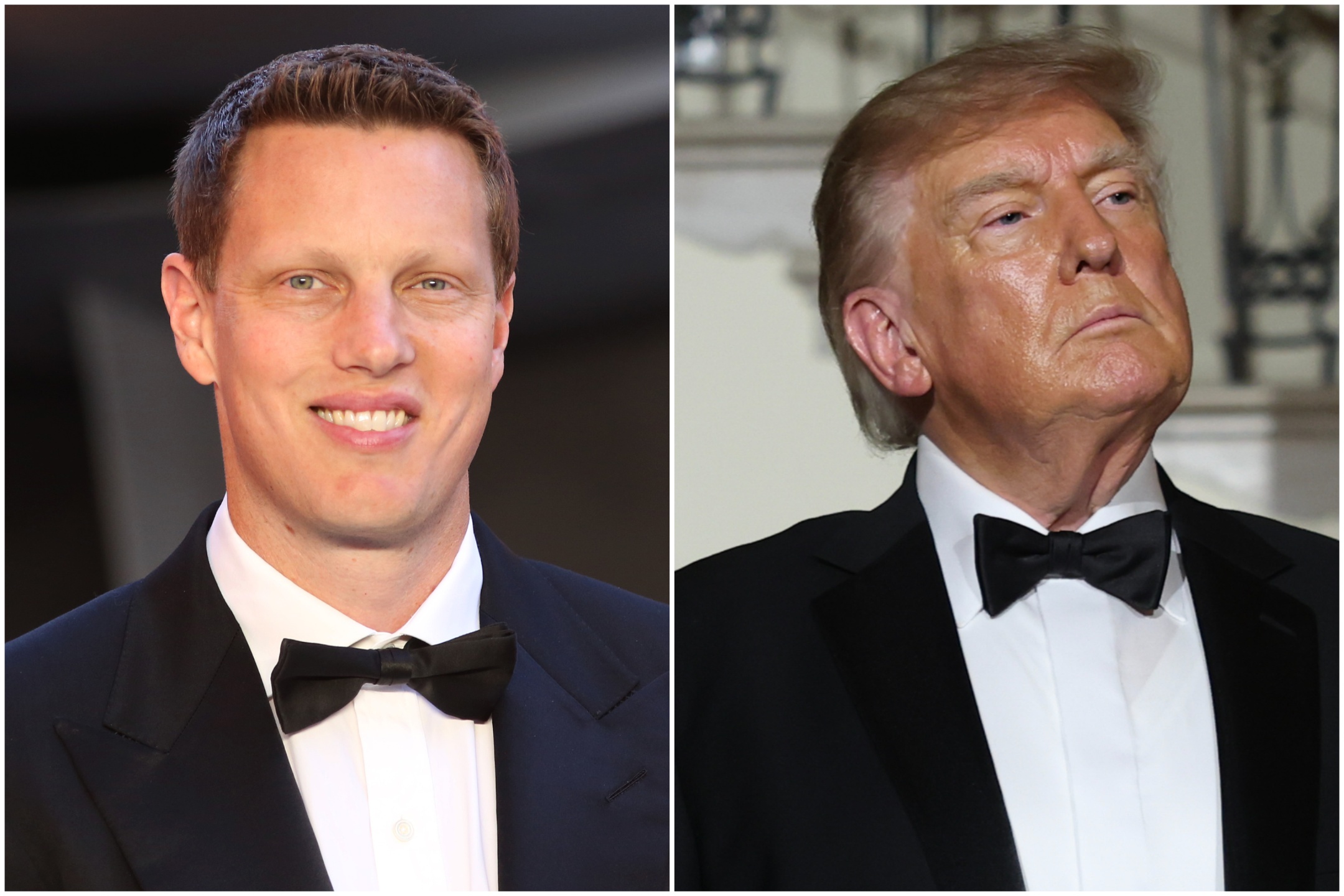 Image from linked report: Paramount’s David Ellison Attends Trump White House State Dinner for Chinese President; CNN and MS NOW Reporters Barred From Event