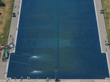 Source-feed image associated with US Park Police seek to ID person in Reflecting Pool vandalism investigation
