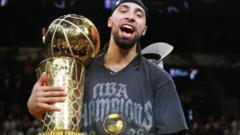 Source-feed image associated with New York Knicks win NBA championship for first time in over 50 years