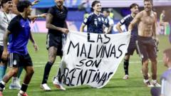 Source-feed image associated with UK says Falkland Islands 'definitely ours' after Argentina banner