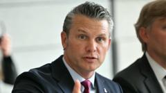 Source-feed image associated with Hegseth attacks Europe over migration with beach 'invasion' D-Day speech