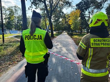 Image from linked report: Police detain dozens and check 50,000 schools after 2 attacks shake Poland