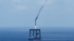 Source-feed image associated with China lands reusable rocket for first time, state media says