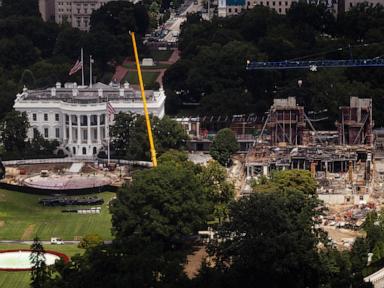 Source-feed image associated with What makes Trump's ballroom a matter of national security?