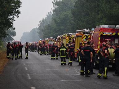 Source-feed image associated with Wildfire leads to evacuations in some suburbs of the French city of Bordeaux
