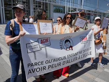 Source-feed image associated with A rare public trial opens in Paris child abuse case as parents seek a national wake-up call