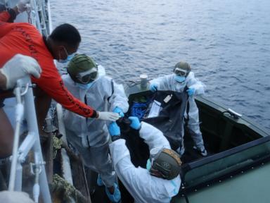 Source-feed image associated with Bodies from charred Philippine ferry arrive at port after fire that killed at least 35