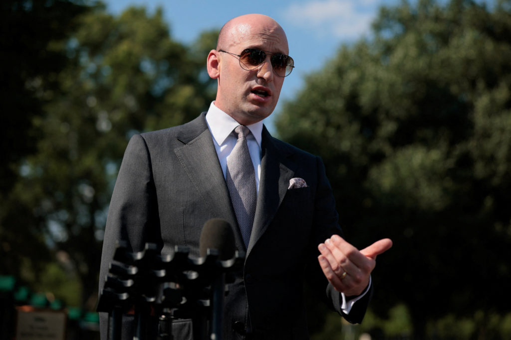 Source-feed image associated with WATCH: Stephen Miller says 'America's doors are closed fully to asylum seekers' after Supreme Court rulings