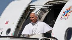 Source-feed image associated with Pope Leo visits Canary Islands to highlight perilous journeys of migrants