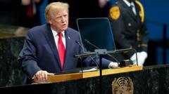 Image from linked report: Trump threatens to 'annihilate' Iran in UN speech as officials from both countries meet on sidelines