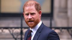Source-feed image associated with Prince Harry begins his UK visit with court verdict