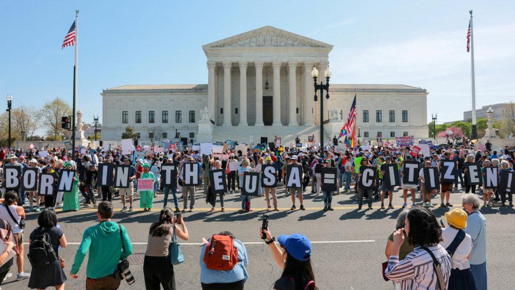Source-feed image associated with How the birthright citizenship decision impacts Trump's immigration agenda
