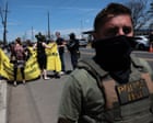 Source-feed image associated with New Jersey says state police will replace federal agents outside ICE facility
