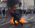 Image from linked report: Fires, fury and hundreds of arrests as France gripped by student protests