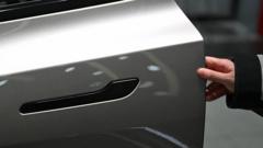 Source-feed image associated with Nearly three million Teslas recalled in China over hidden door handles