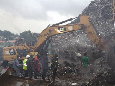 Source-feed image associated with Landslide at landfill in the capital of Guinea kills 30 people, officials say