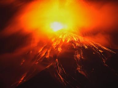 Source-feed image associated with Fuego volcano spews more ash and mud as Guatemala shelters 1,700 who fled