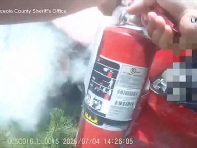 Source-feed image associated with WATCH: Dramatic rescue from fiery wreck in Michigan